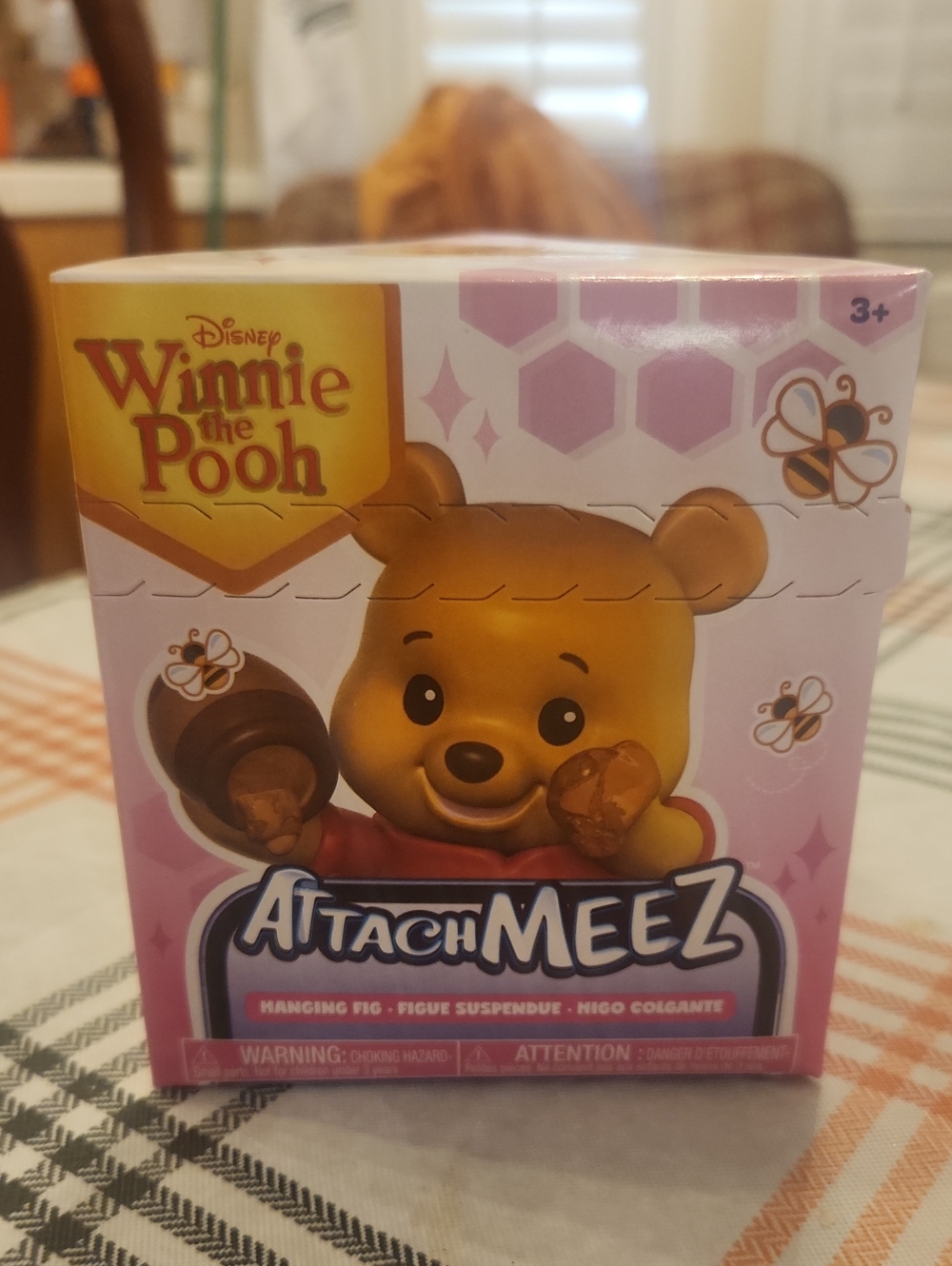 Disney Winnie the Pooh AttachMeez Hanging Figure - Pink and Yellow Packaging